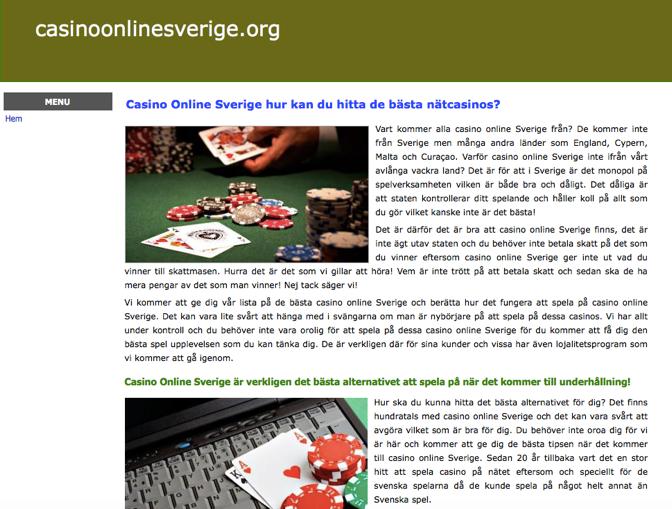 Casinoonlinesverige